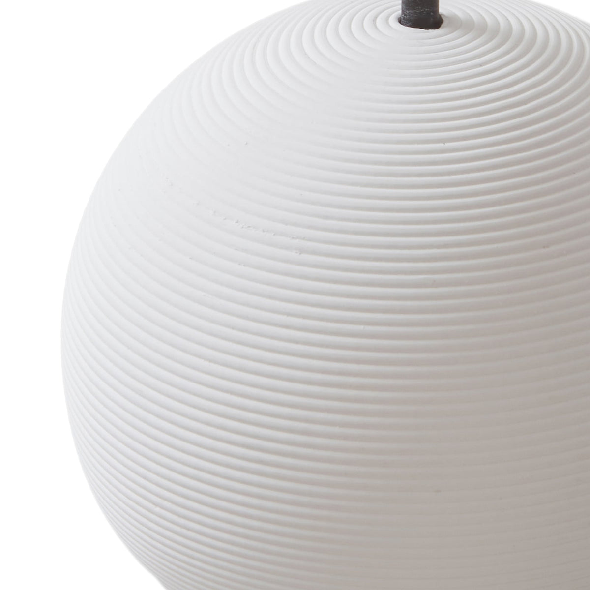 LED pendellampe Darkorin rund gips hvit Ø12 cm 5W oppheng
