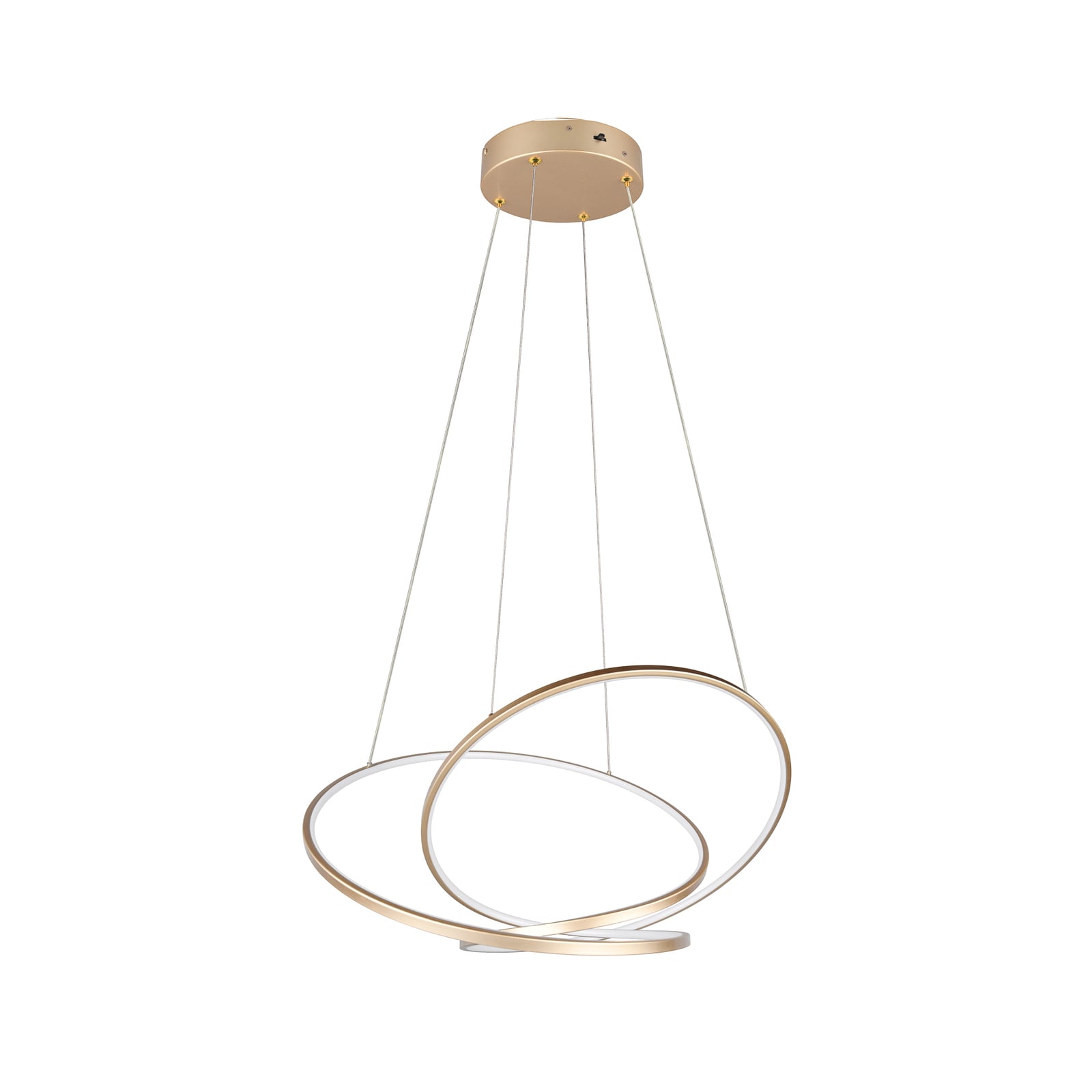 LED pendellampe Darvin 84 cm gull matt CCT dimbar 52W forfra