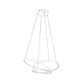 LED pendellampe Darvin dimbar CCT matt hvit 64 cm 34W forfra