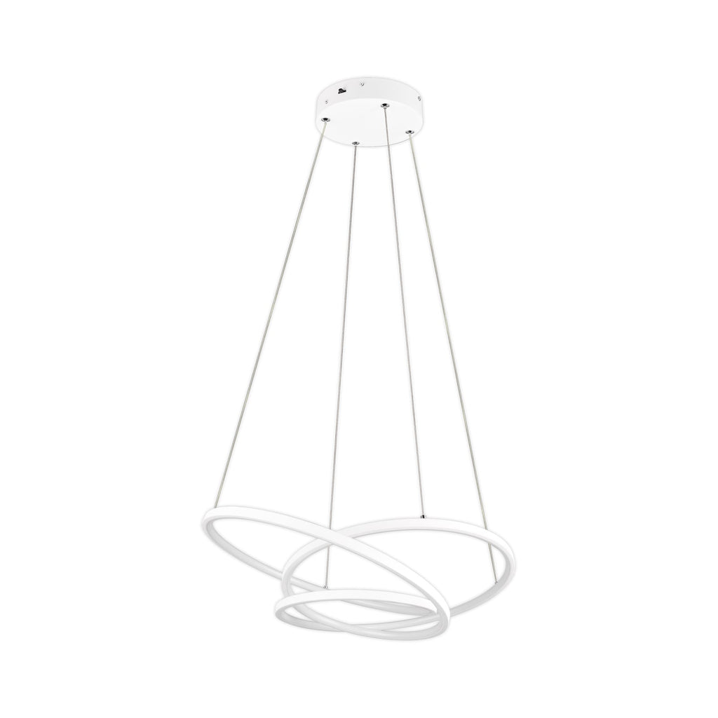 LED pendellampe Darvin dimbar CCT matt hvit 64 cm 34W forfra