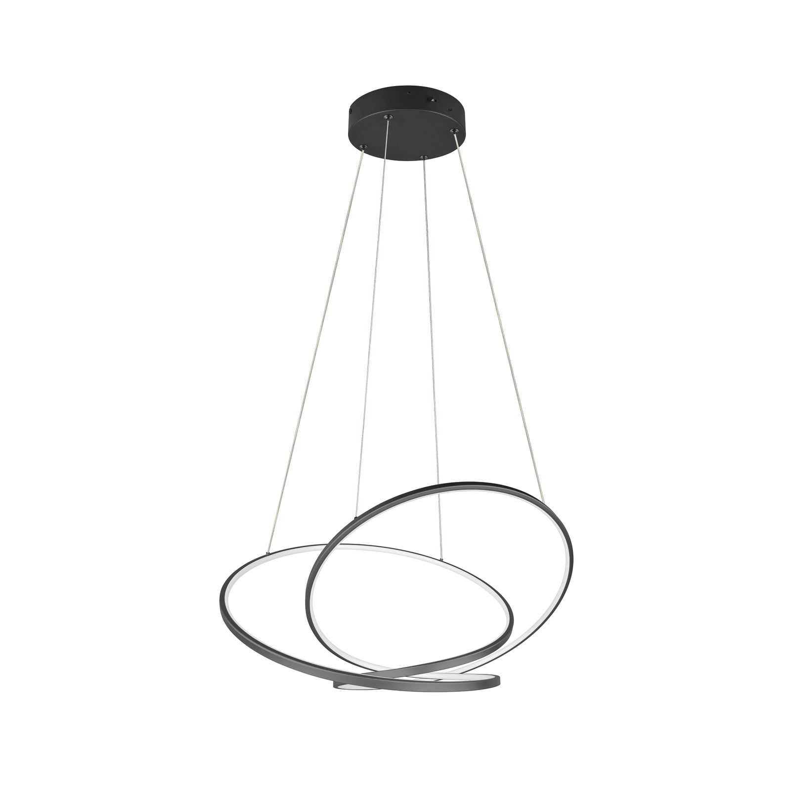LED pendellampe Darvin dimbar CCT svart matt 84 cm forfra