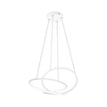 LED pendellampe Darvin matt hvit metall CCT dimbar forfra