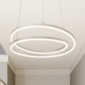 LED pendellampe Davian matt nikkel Ø49 cm forfra