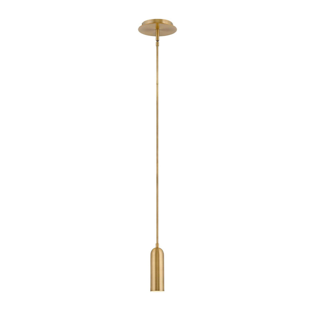 LED pendellampe Dax Mini messing dimbar 8W varmhvit forfra