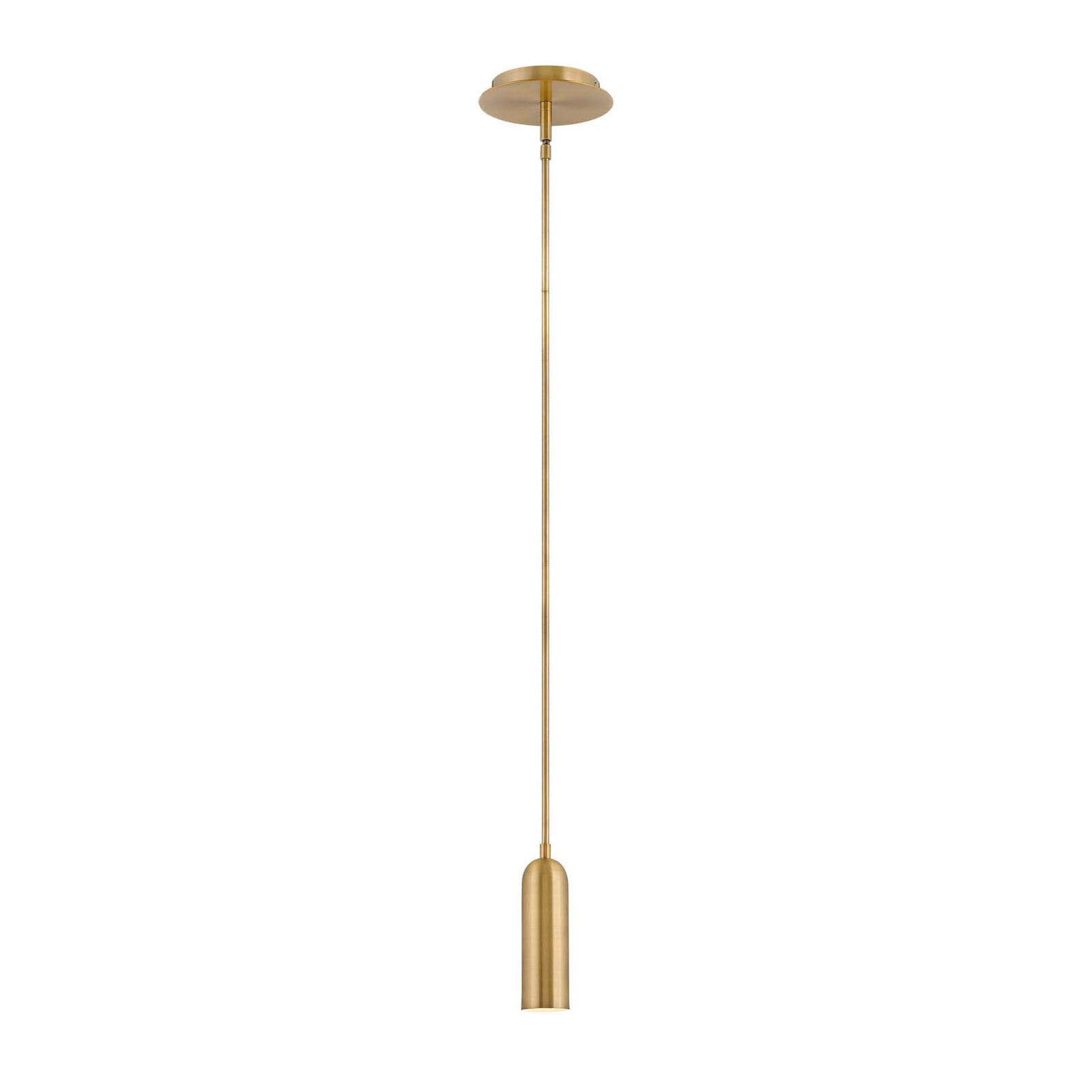LED pendellampe Dax Mini messing dimbar 8W varmhvit forfra