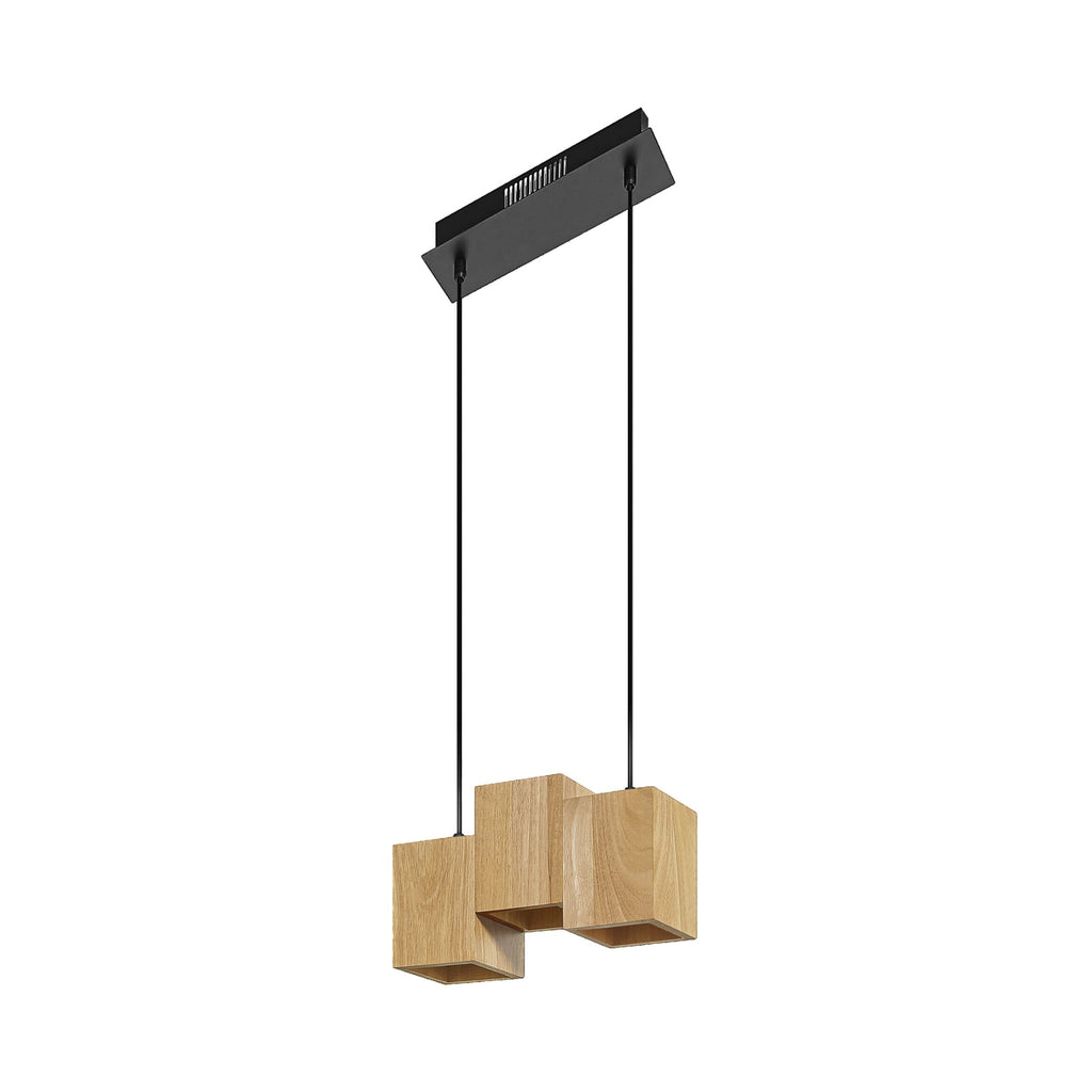 LED pendellampe Decor Wood tre/svart CCT WiFi 21W LEDVANCE SMART+ forfra