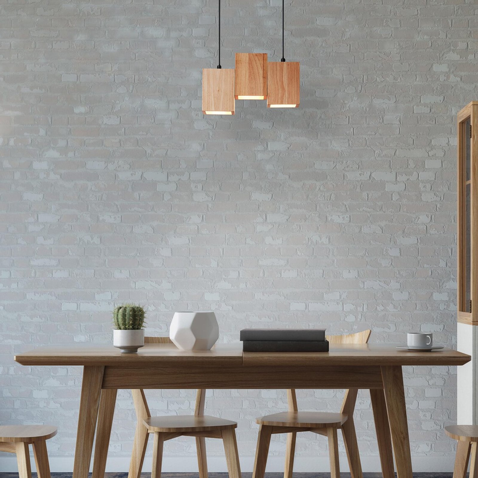 LED pendellampe Decor Wood tre/svart CCT WiFi 21W LEDVANCE SMART+ bakside