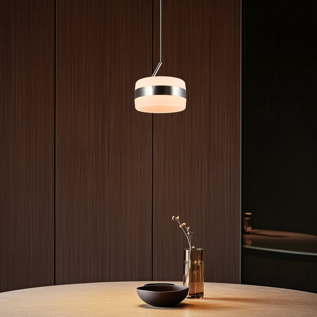 LED pendellampe Dios matt nikkel bakside