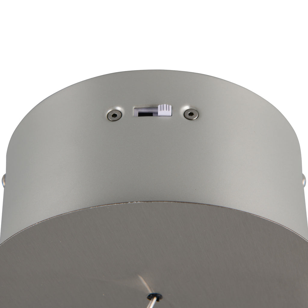 LED pendellampe Dios matt nikkel oppheng detalj