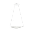 LED pendellampe Diphy dimbar hvit akryl 76 cm 3000K forfra
