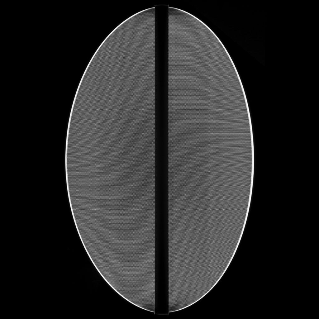 Nærbilde av LED pendellampe Diphy dimbar hvit akryl 76 cm 3000K