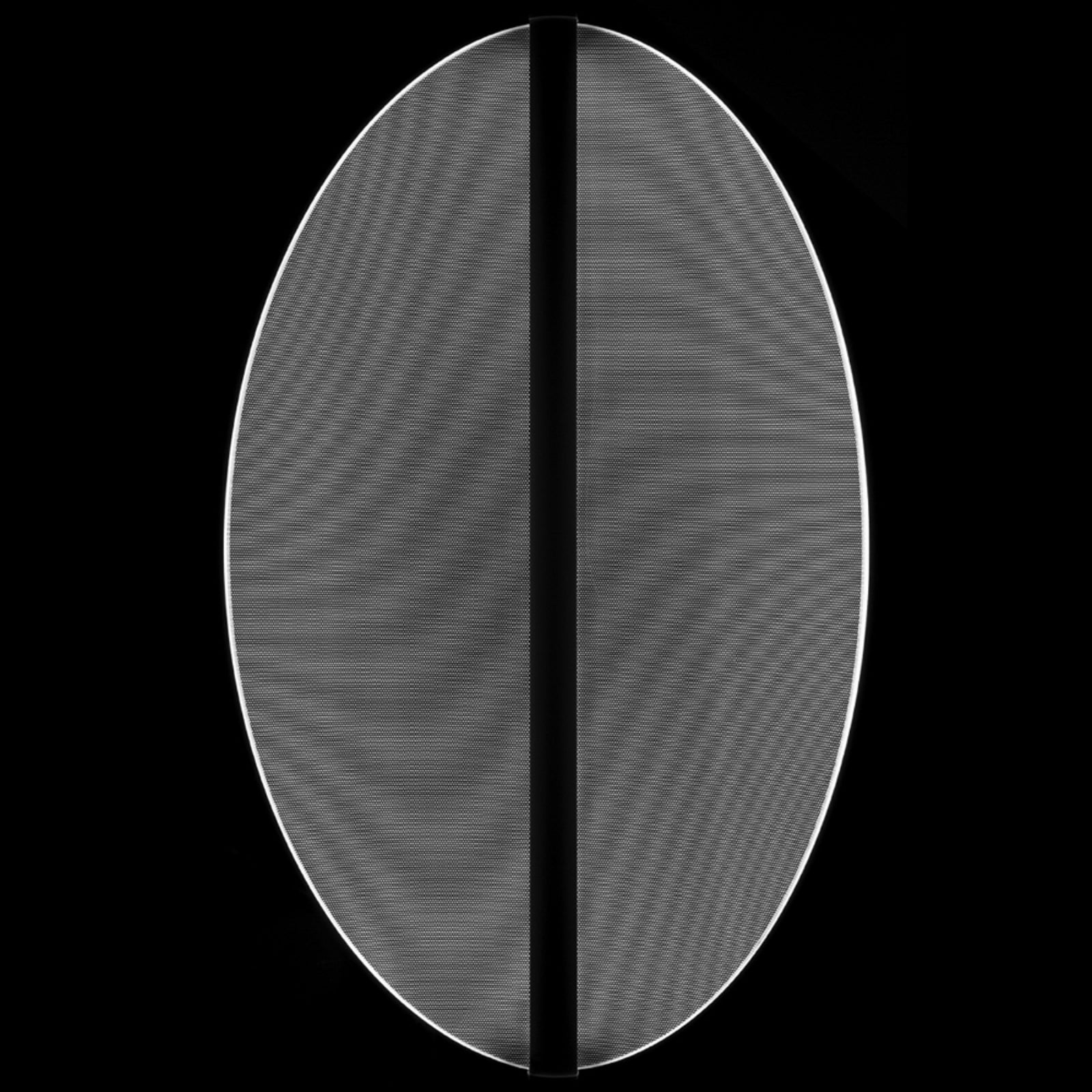 Nærbilde av LED pendellampe Diphy dimbar hvit akryl 76 cm 3000K