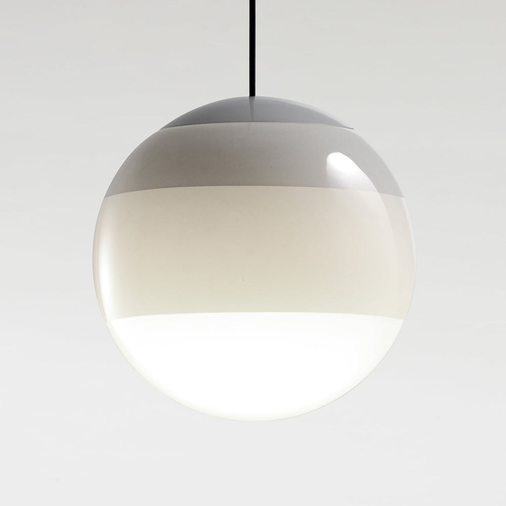 LED pendellampe Dipping Light glass dimbar Ø13,5 cm hvit forfra
