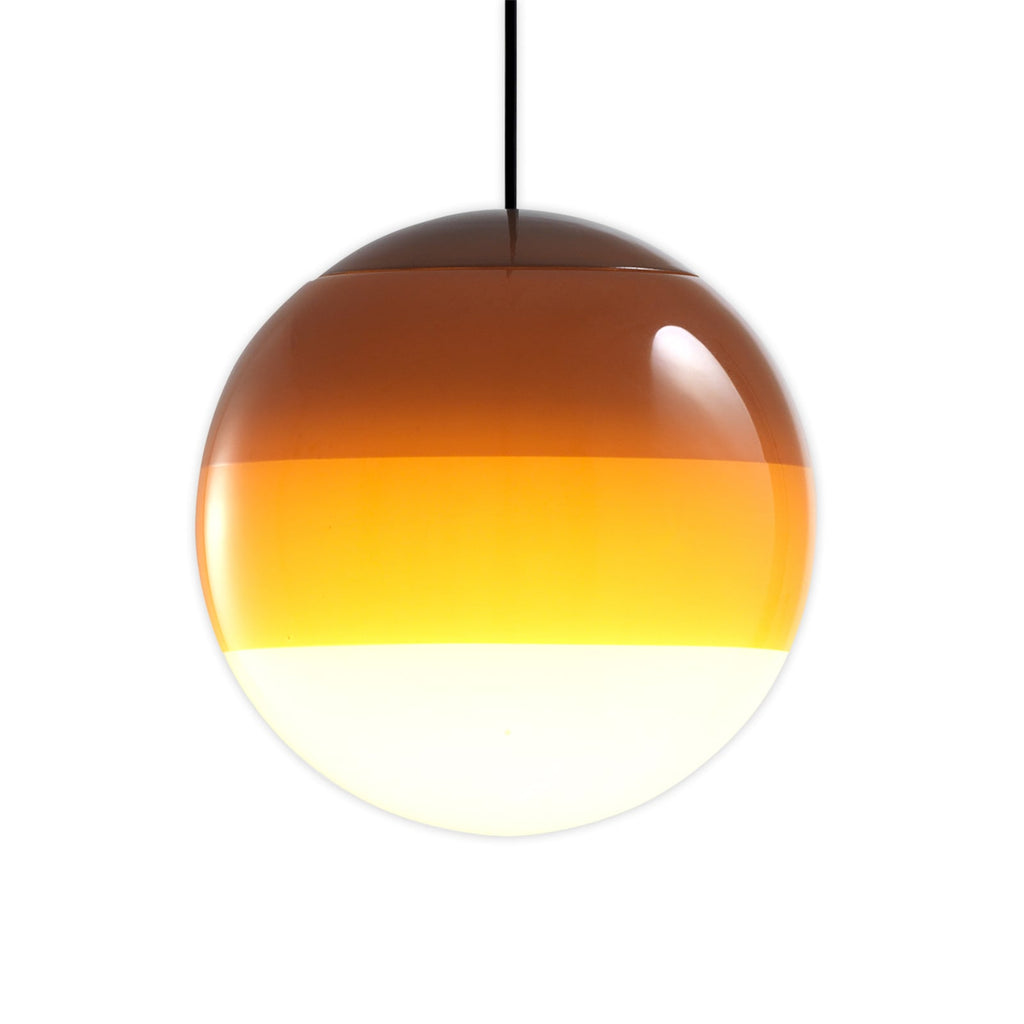 LED pendellampe Dipping Light glass Ø20 cm dimbar oransje bakside