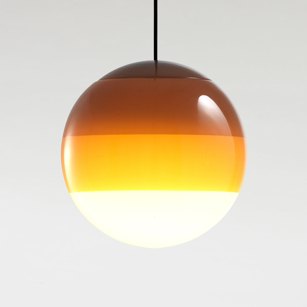 LED pendellampe Dipping Light glass Ø13,5 cm dimbar oransje - forfra
