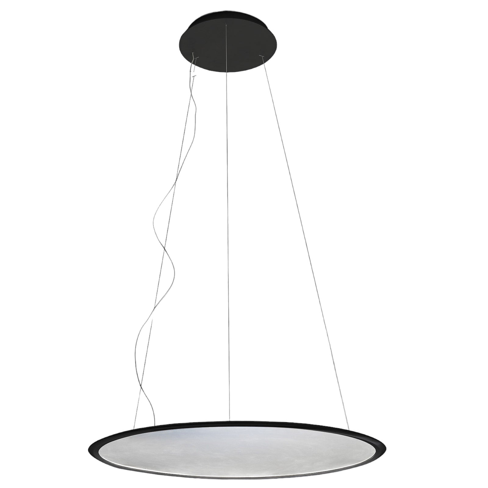 LED pendellampe Discovery horisontal dimbar Ø70 cm svart bakside