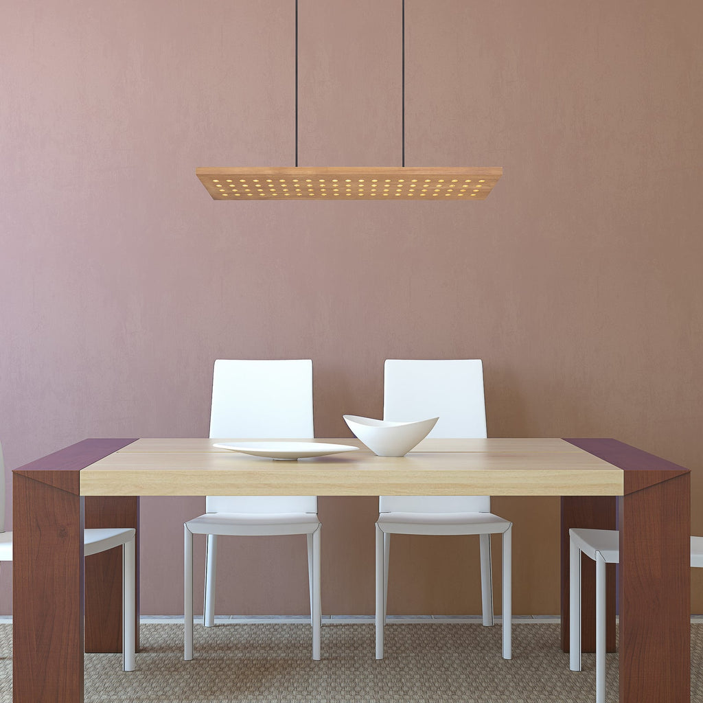 LED pendellampe Dolores tre svart matt 80 cm bakside
