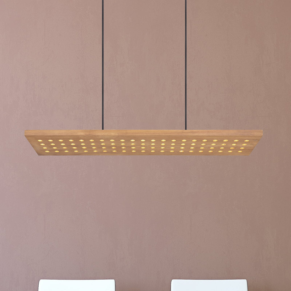 LED pendellampe Dolores tre svart matt 80 cm forfra
