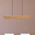 LED pendellampe Dolores tre svart matt 80 cm forfra