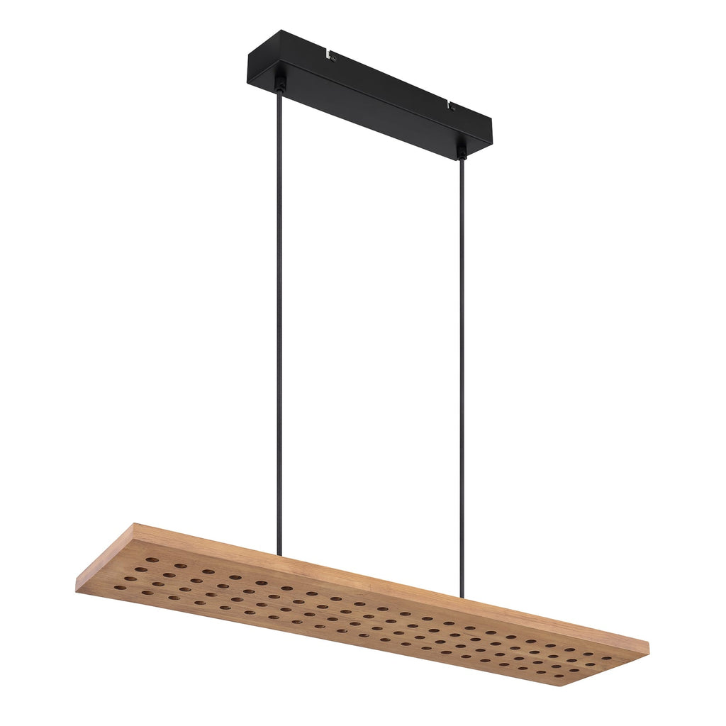 LED pendellampe Dolores tre svart matt 80 cm oppheng