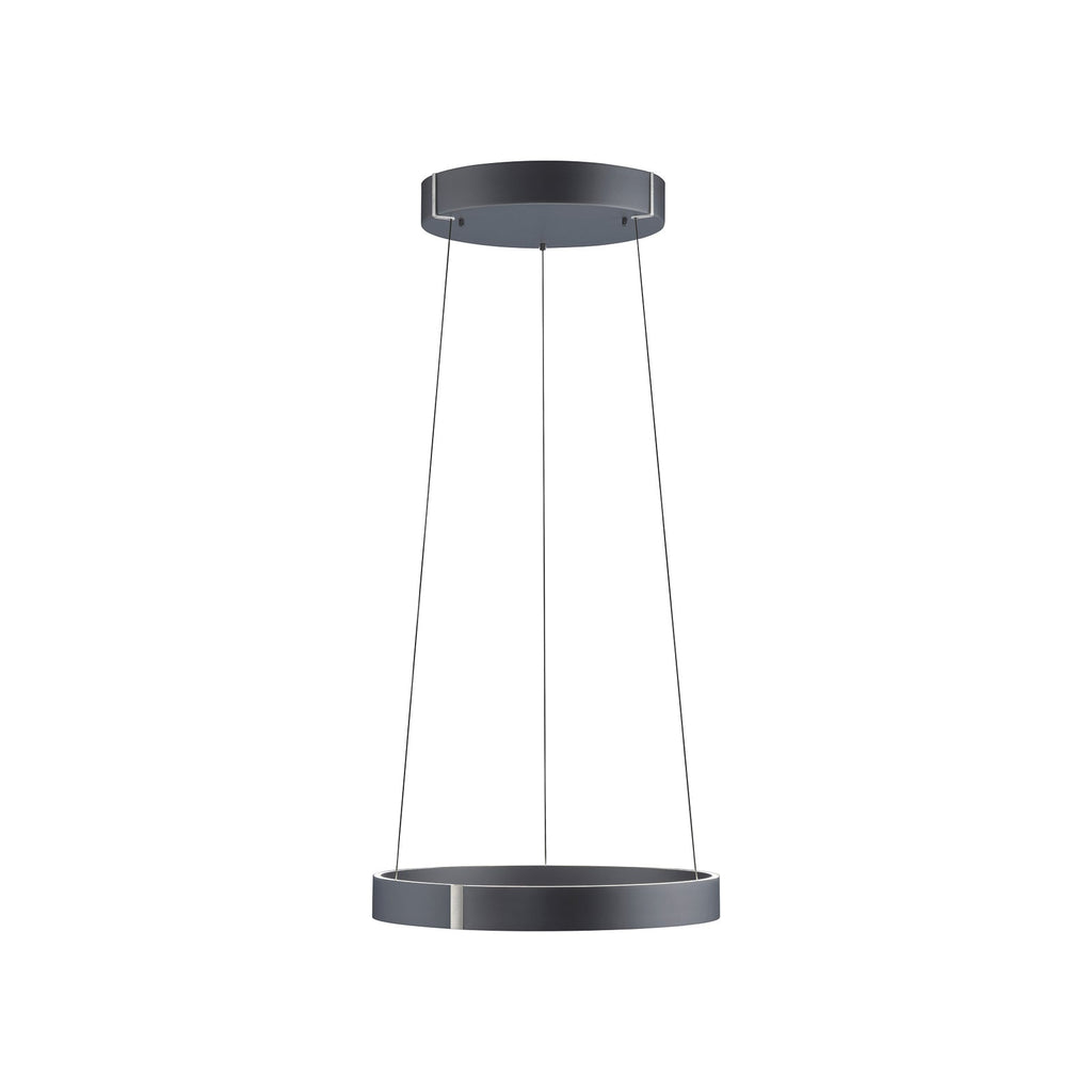 LED pendellampe E-Clipse dimbar aluminium Ø50 cm CCT forfra