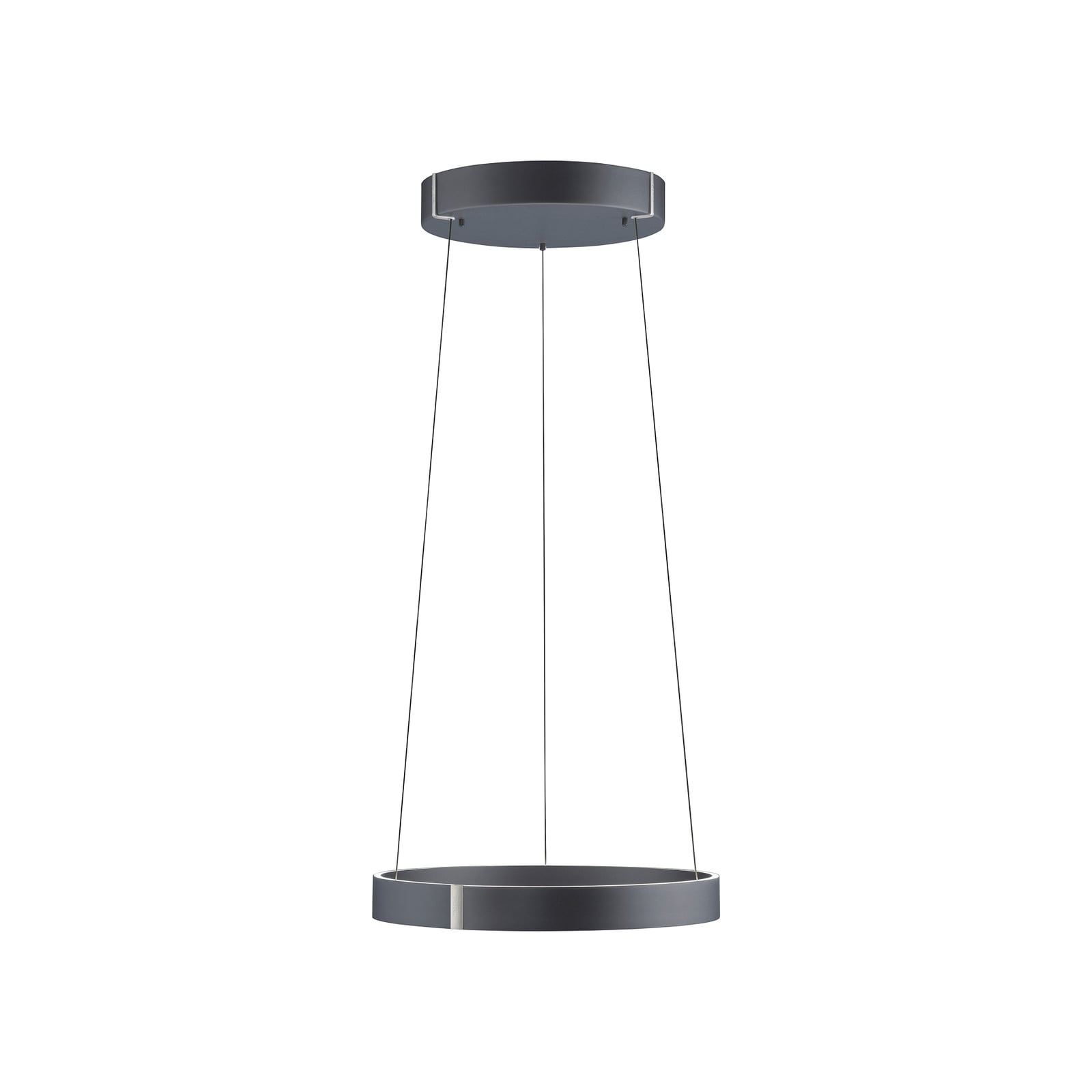 LED pendellampe E-Clipse dimbar aluminium Ø50 cm CCT forfra