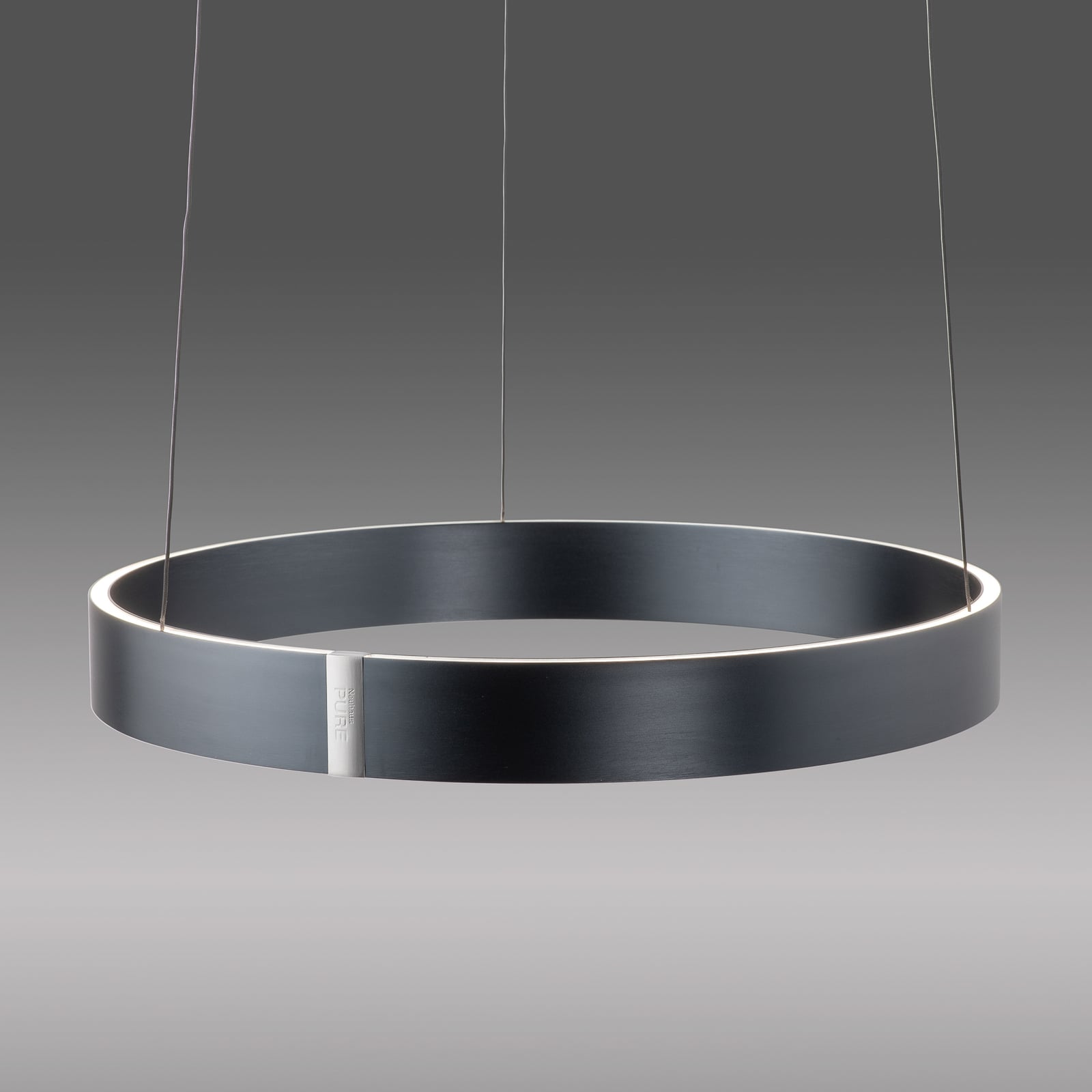 LED pendellampe E-Clipse dimbar aluminium Ø50 cm CCT fjernkontroll