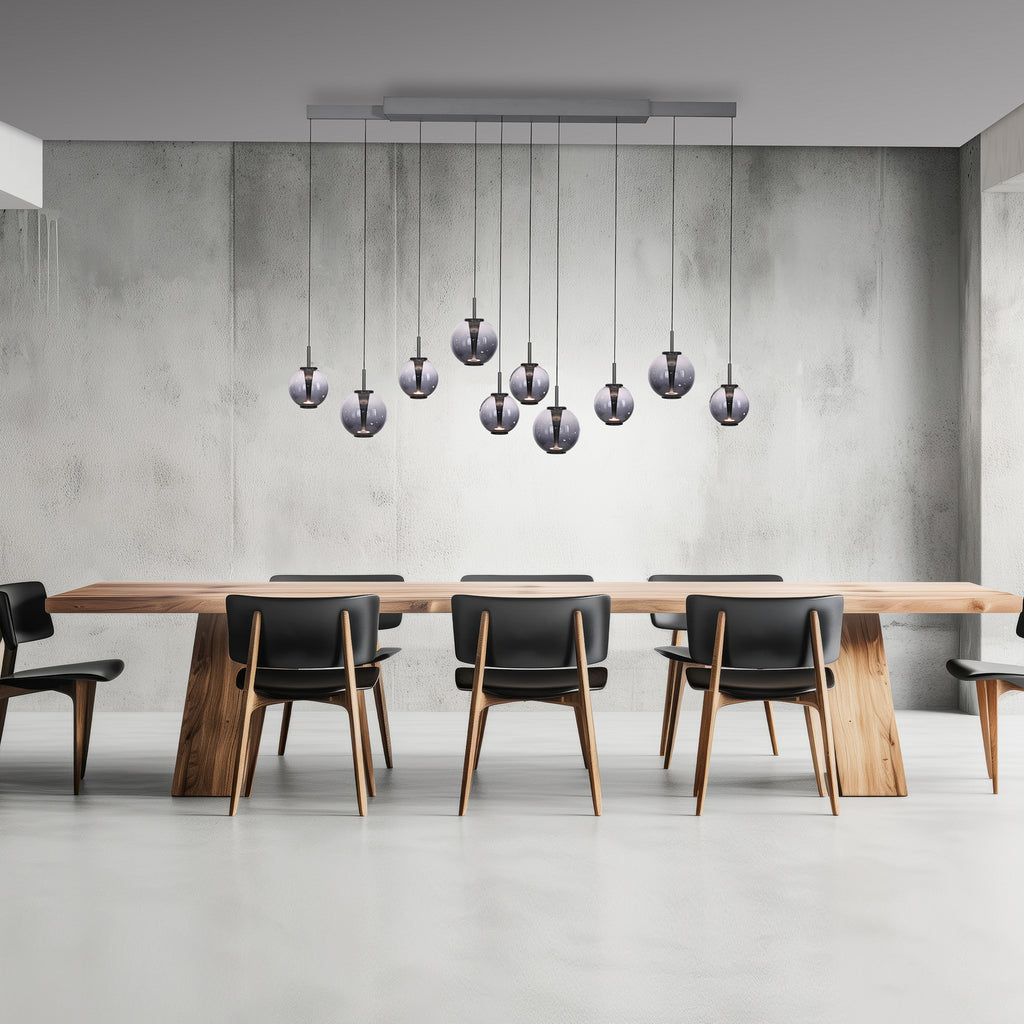 LED pendellampe E-Infinity 10-lys glass CCT dimbar bakside
