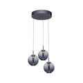 LED pendellampe E-Infinity 3-lys glass Ø50 cm dimbar CCT forfra
