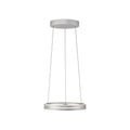 LED pendellampe E-Loop aluminium Ø50 cm dimbar sett forfra