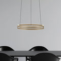 LED pendellampe E-Loop bronse dimbar CCT Ø50 cm forfra