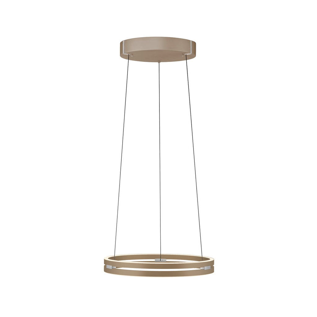 LED pendellampe E-Loop bronse dimbar CCT Ø50 cm detalj