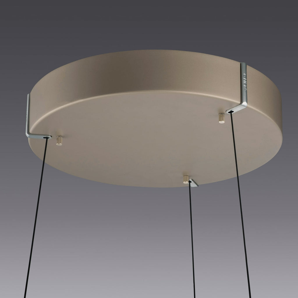 LED pendellampe E-Loop bronse dimbar CCT Ø50 cm nærbilde