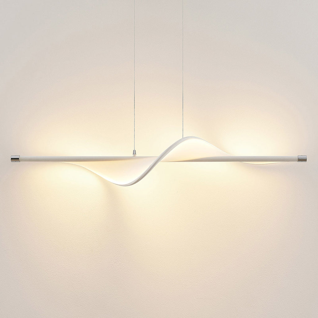 LED pendellampe Edano tekstil dimbar hvit detalj av tekstilskjerm
