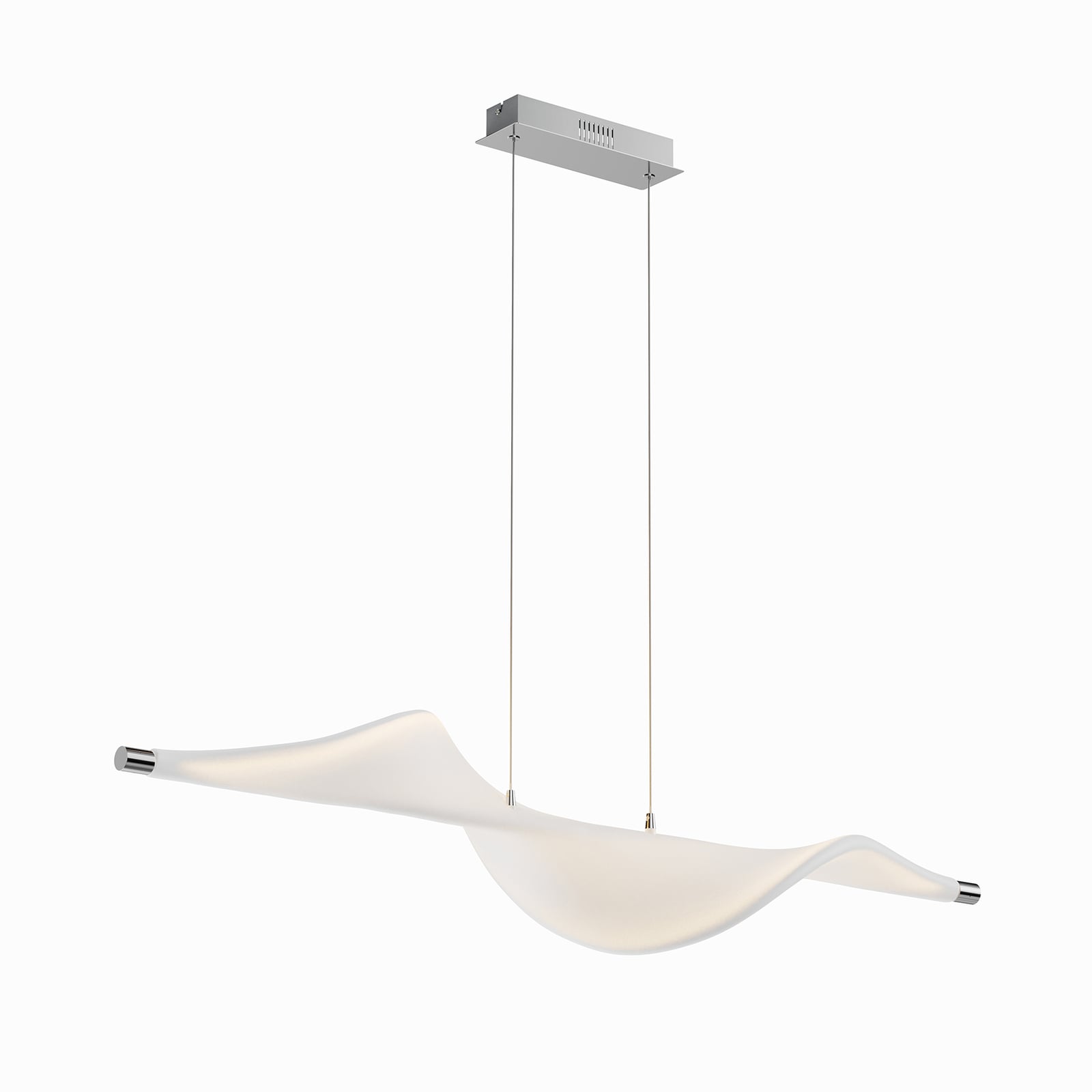 LED pendellampe Edano tekstil dimbar hvit detalj av oppheng