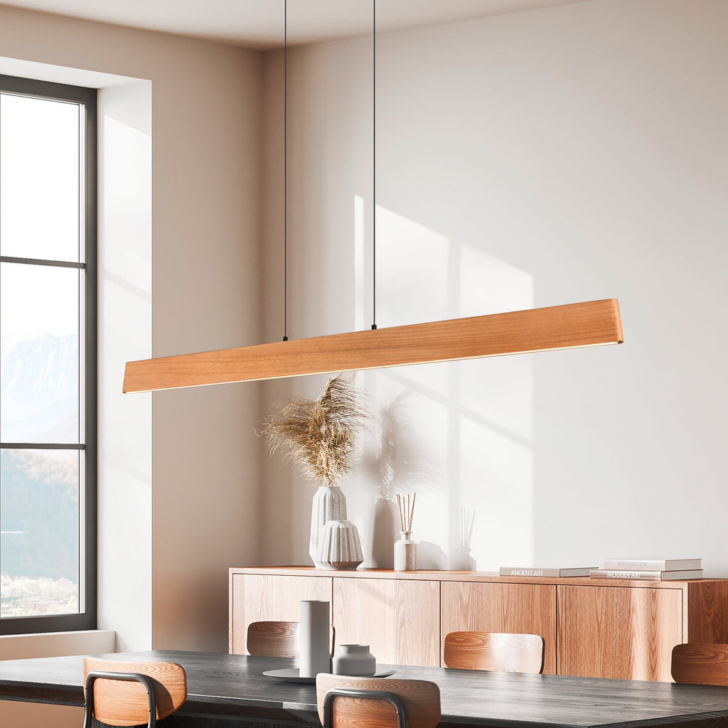 LED pendellampe Edgewood tre CCT dimbar 150 cm 35W forfra