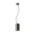 LED pendellampe Efir svart aluminium Ø9,5 cm forfra