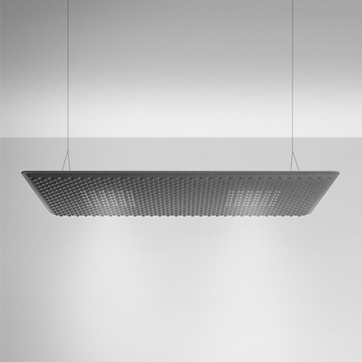 Detalj av LED pendellampe Eggboard Matrix opp/ned dimbar 160 cm 75W