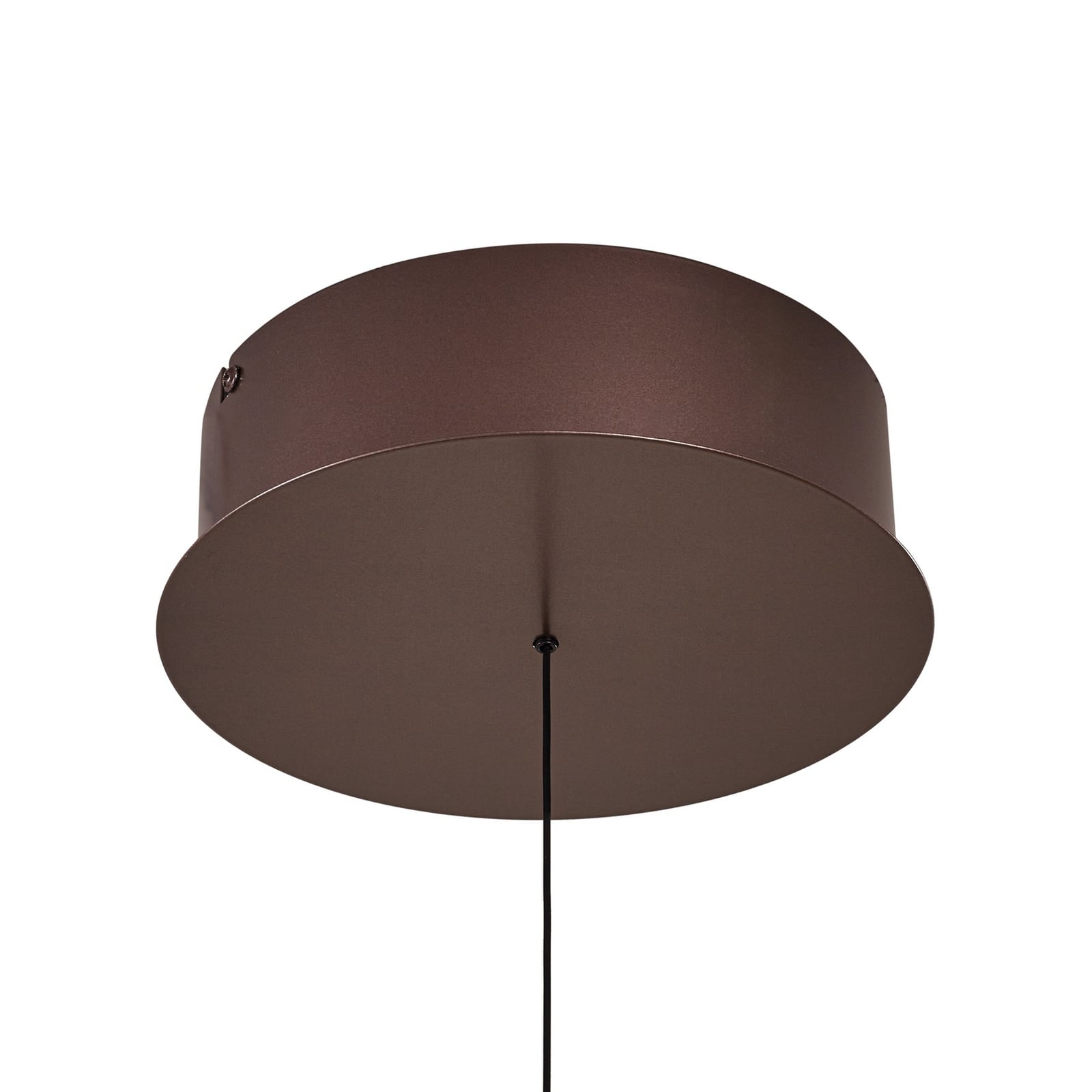 LED pendellampe Eldra dimbar CCT brun Ø56 cm lysdetalj