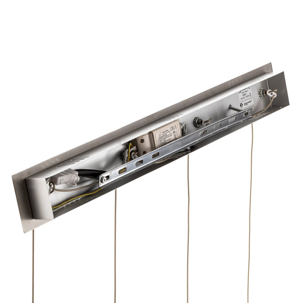 LED pendellampe Elie 4-lys krom bobleglass samlet oversikt