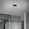 LED pendellampe Elin aluminium svart 95 cm forfra