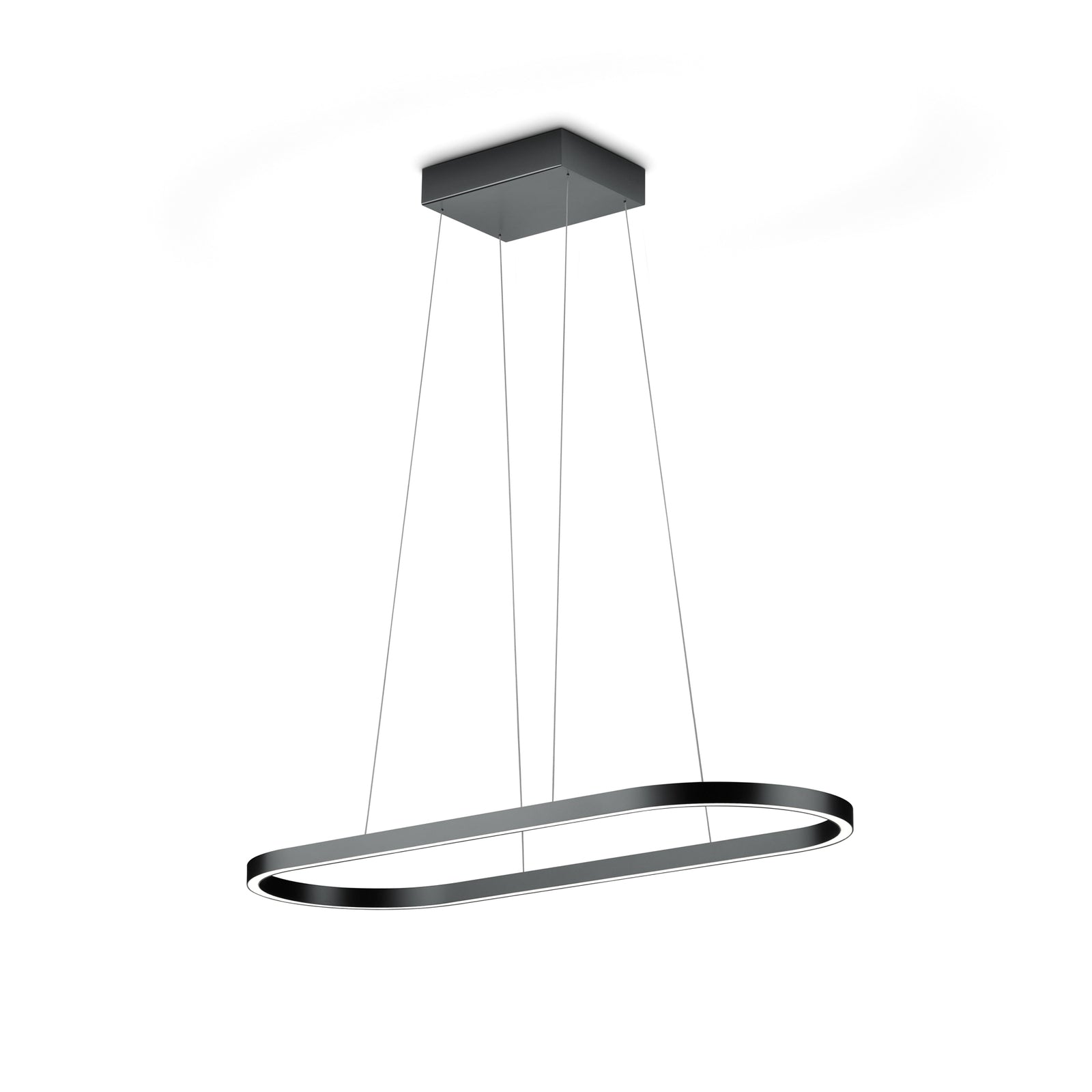 LED pendellampe Elin aluminium svart 95 cm detalj