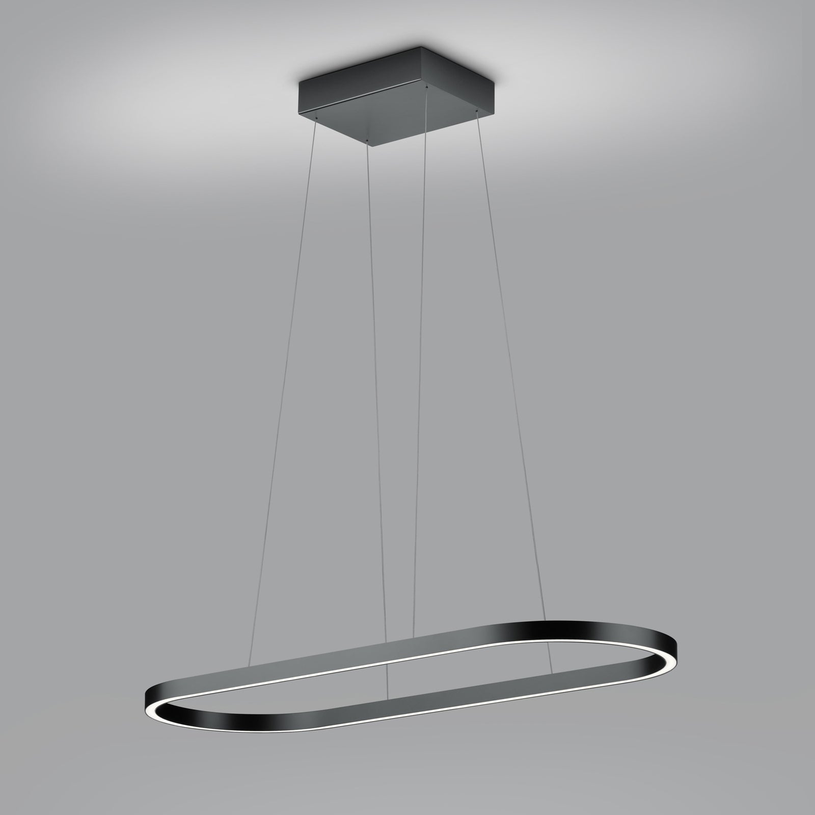 LED pendellampe Elin aluminium svart 95 cm montert