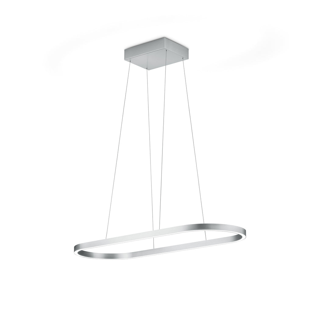 LED pendellampe Elin matt nikkel 95 cm forfra