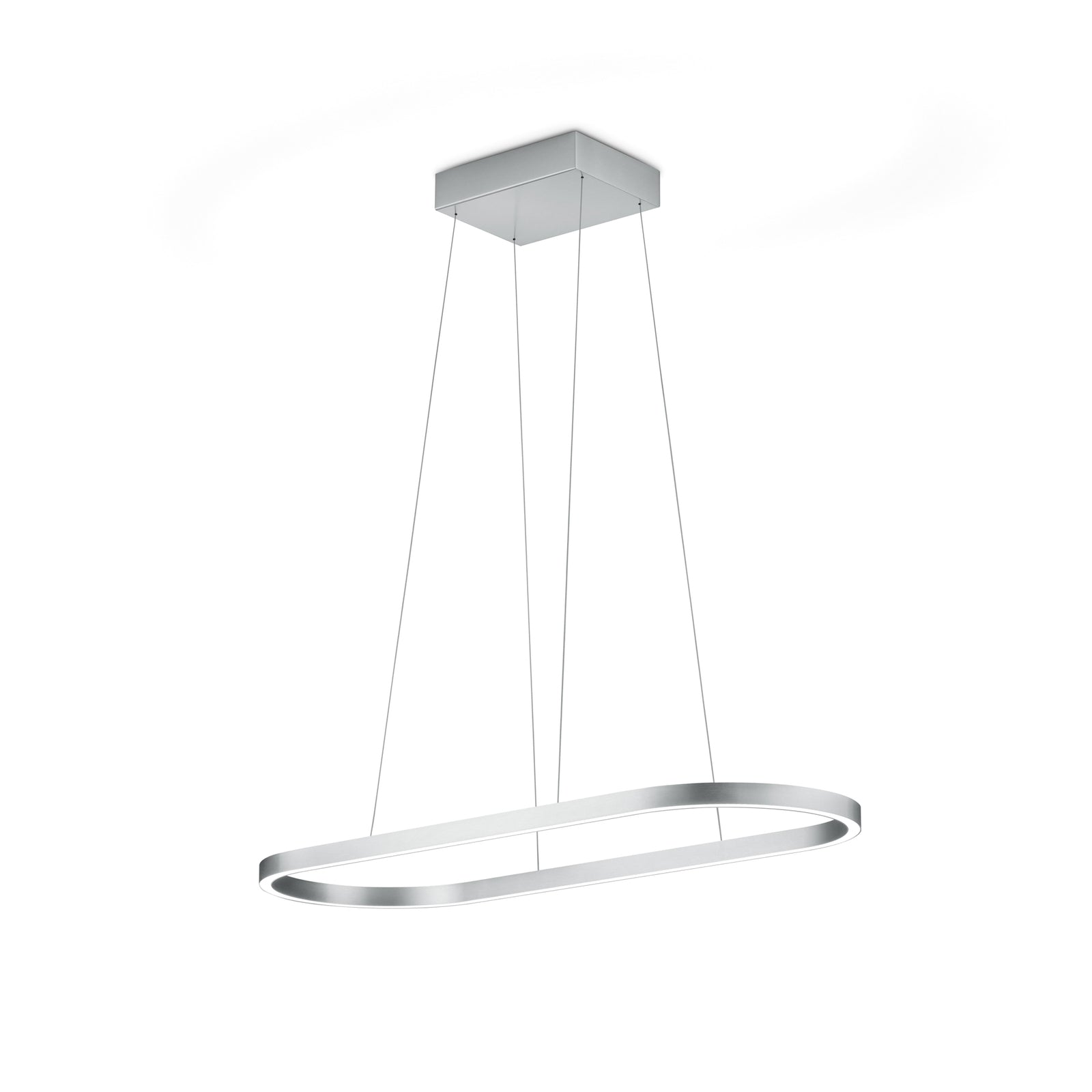 LED pendellampe Elin matt nikkel 95 cm forfra