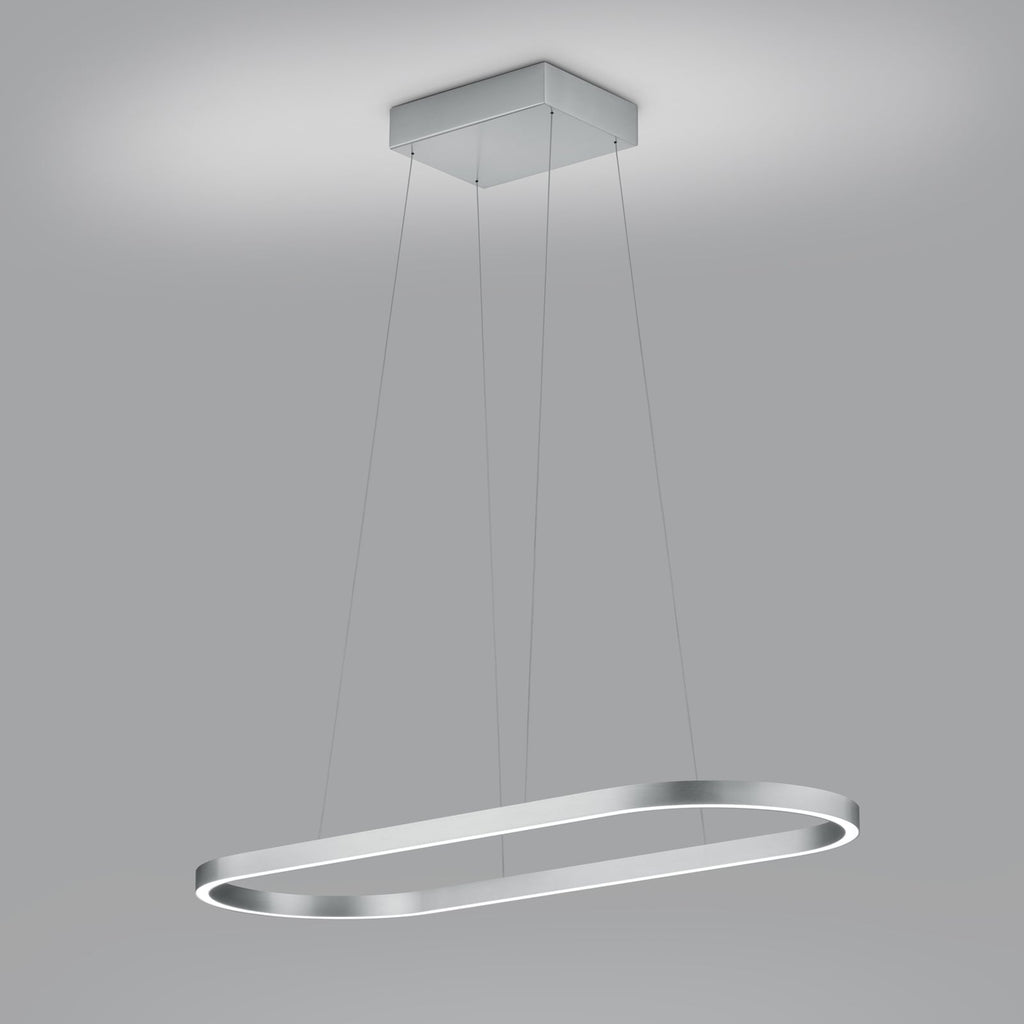LED pendellampe Elin matt nikkel 95 cm detalj av gestestyring