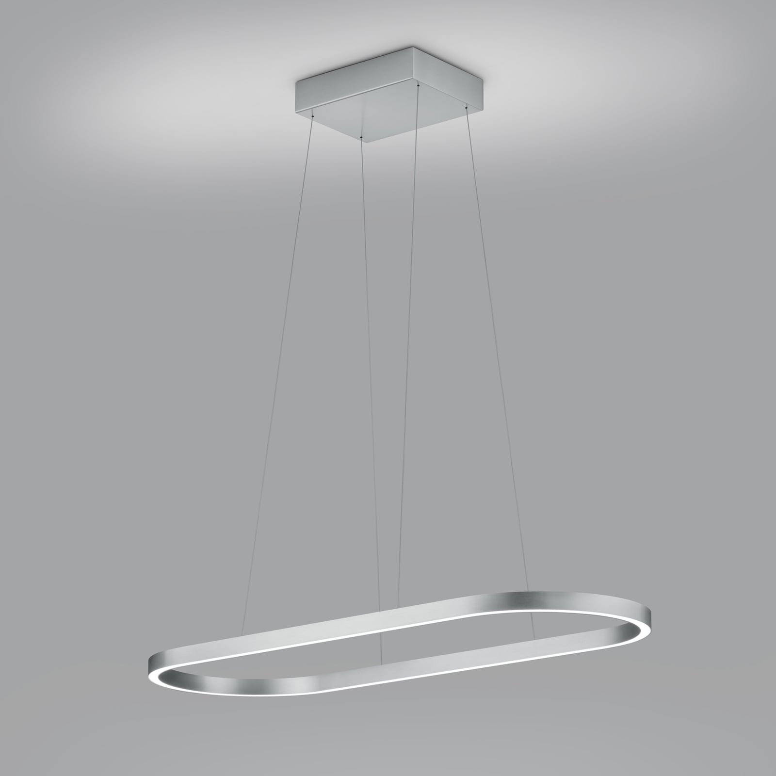 LED pendellampe Elin matt nikkel 95 cm detalj av gestestyring
