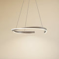 LED pendellampe Eloura sølv metall CCT Ø58 cm 40W forfra
