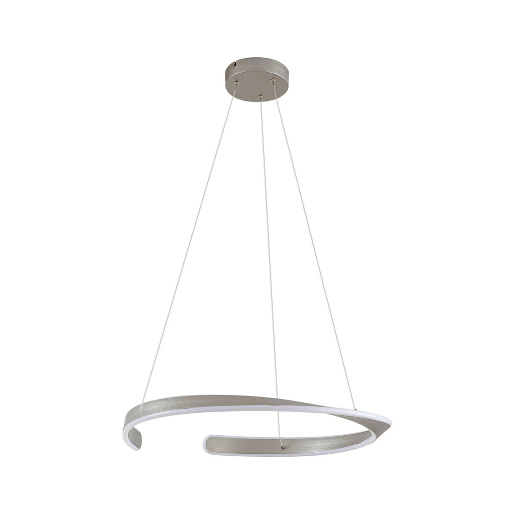 LED pendellampe Eloura sølv metall CCT Ø58 cm 40W montert