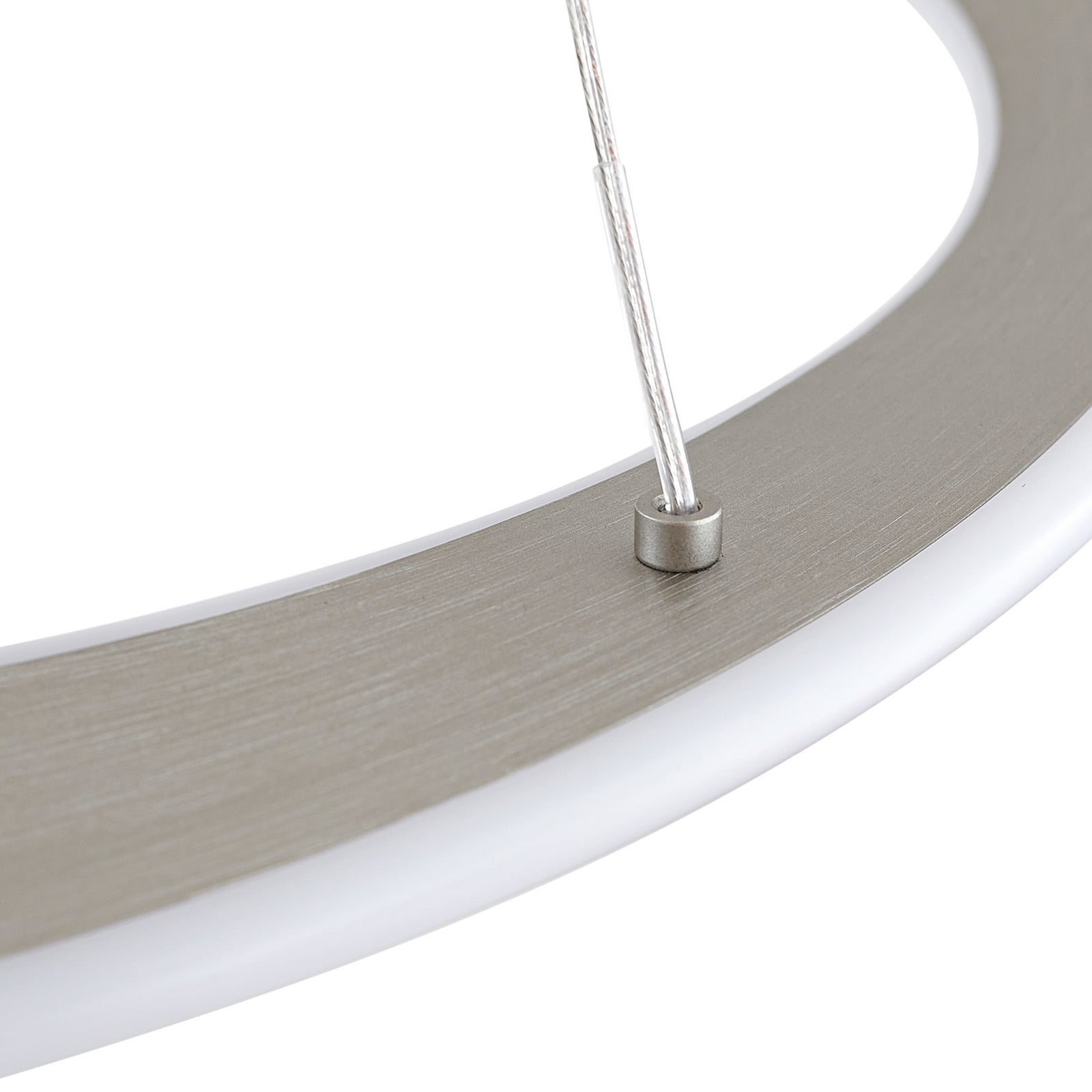 LED pendellampe Eloura sølv metall CCT Ø58 cm 40W oppheng